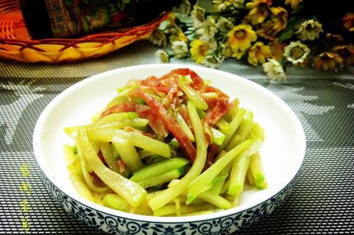 腊肠炒佛手瓜可以吃吗视频,家常美味，营养均衡的快手菜